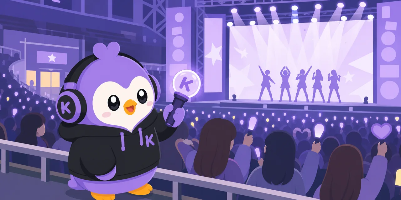 K-BI practicing Korean at a K-pop concert venue